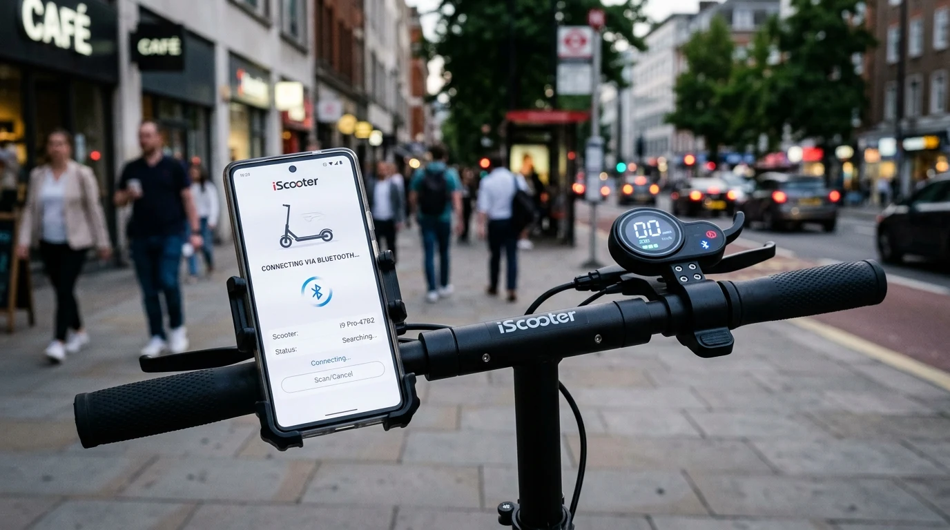 Blog 6 Connect iScooter to smartphone Bluetooth mobile application