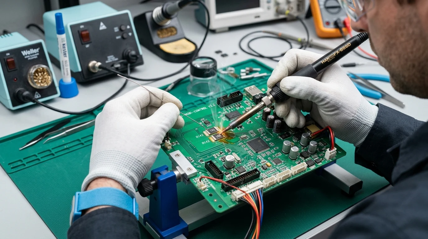 Blog 11 Rocky 8 mobility scooter speed limiter desoldering PCB modification