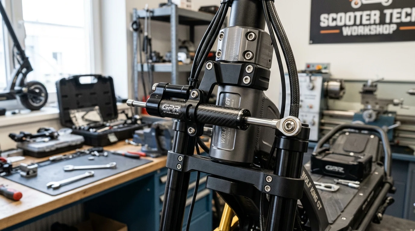 Blog 15 DIY electric scooter steering damper stabilizer fabrication